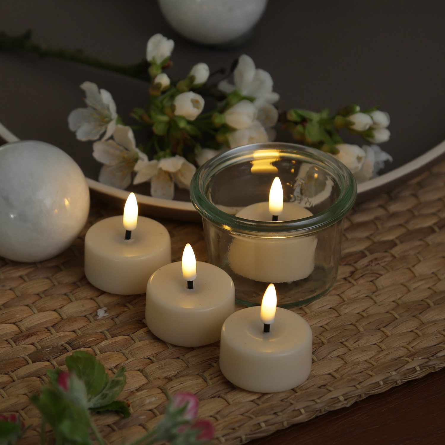 Deluxe Homeart LED-Kerze LED Mini Teelichter günstig online kaufen