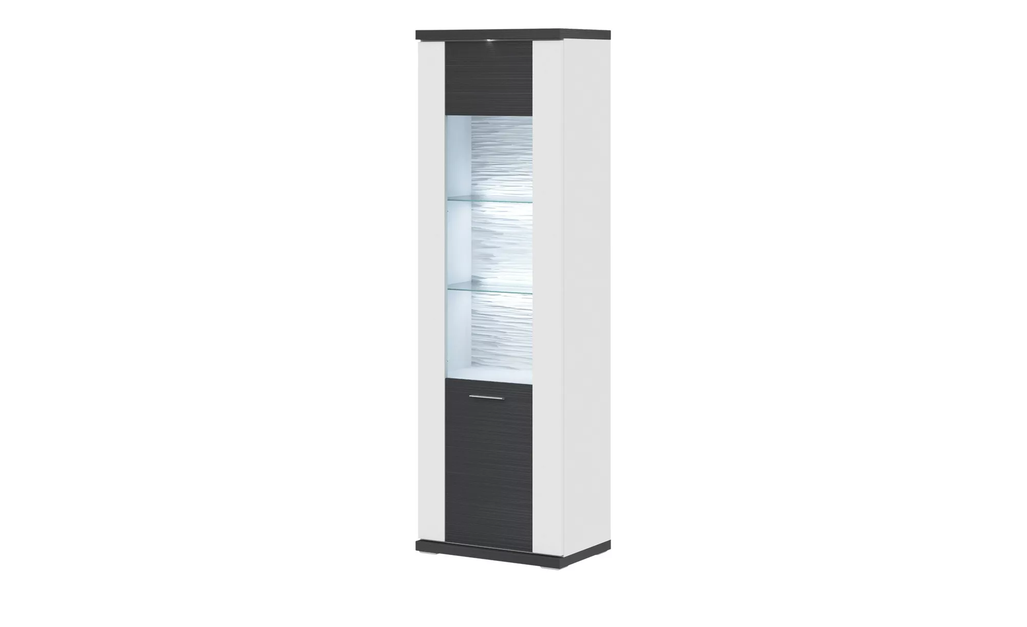 uno Vitrine  Titan ¦ weiß ¦ Maße (cm): B: 66 H: 207 T: 42 Kommoden & Sidebo günstig online kaufen