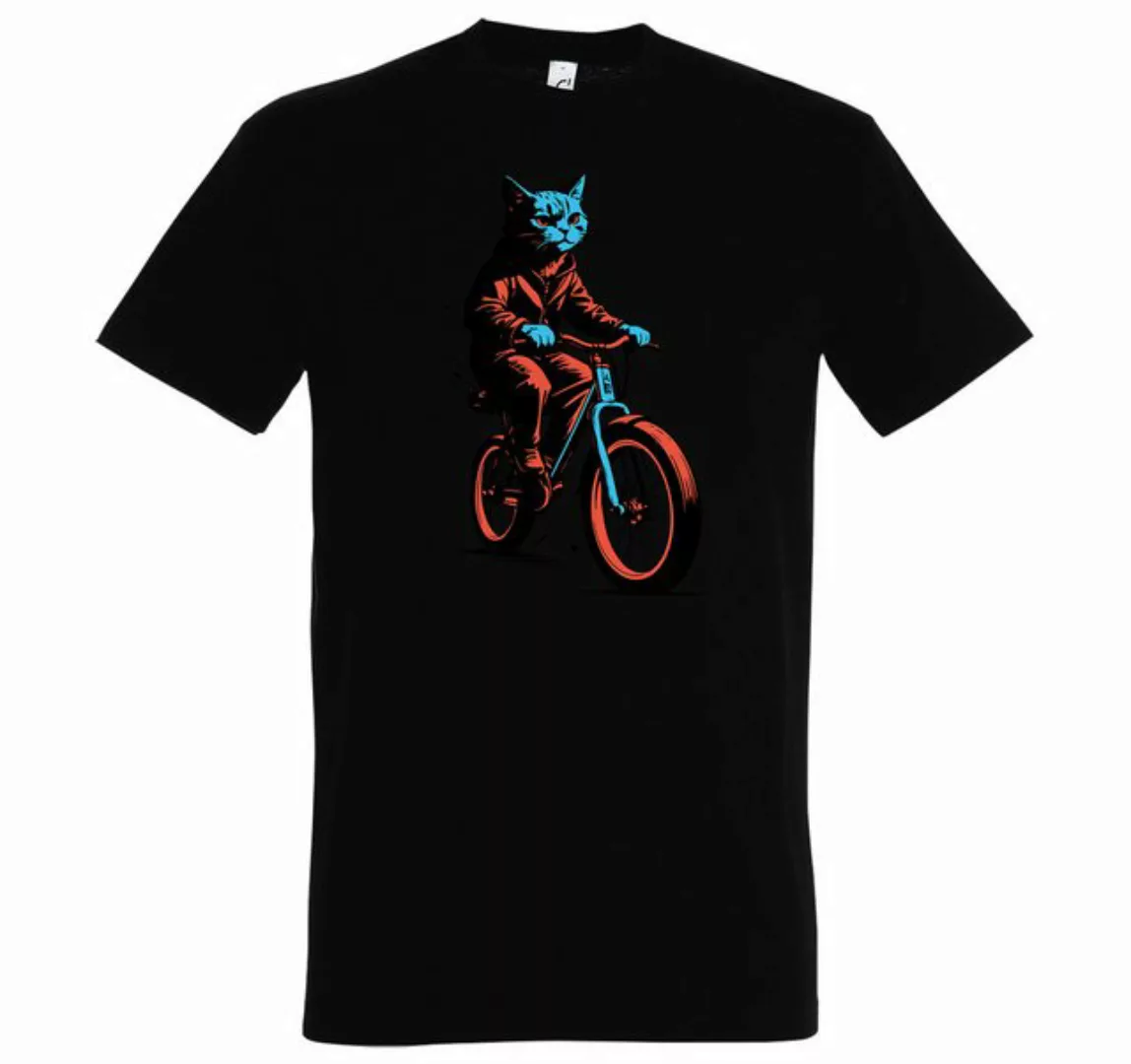 Youth Designz Print-Shirt Katze Fahrrad Herren T-Shirt mit modischem Frontp günstig online kaufen