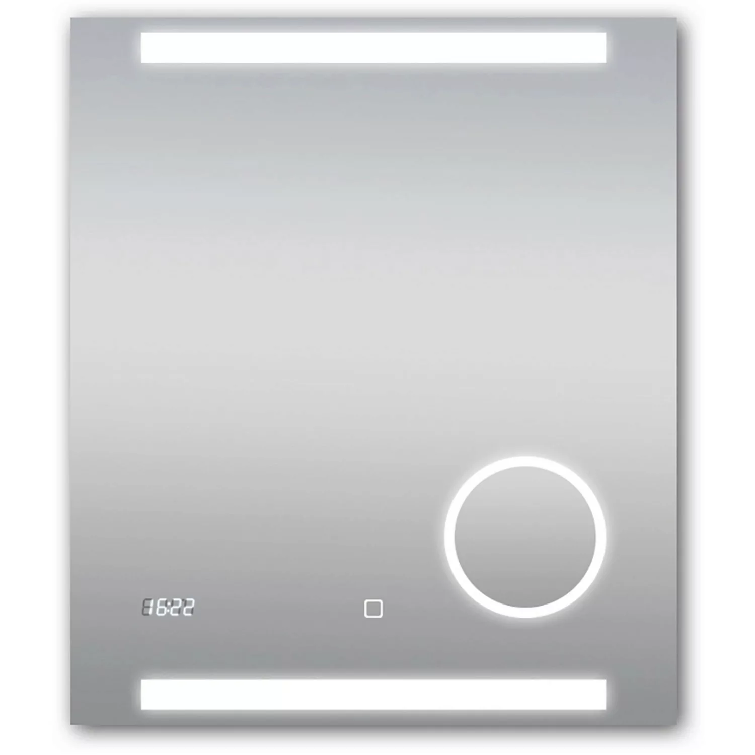 DSK Design LED-Lichtspiegel Silver Rey 60 cm x 70 cm günstig online kaufen
