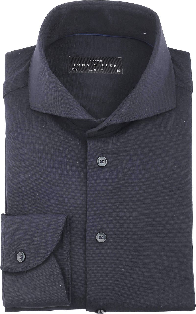 John Miller Hemd Hyperstretch Navy - Größe 45 günstig online kaufen