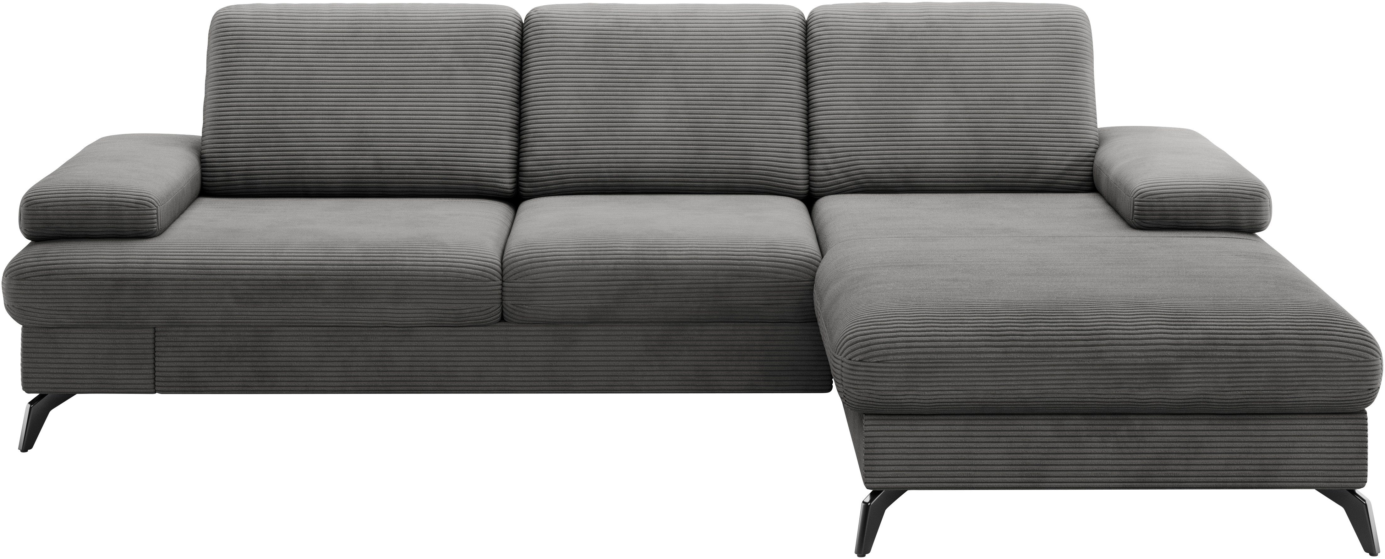 sit&more Ecksofa "Morris Jubi L-Form", inkl. Armteilfunktion und 1 Zierkiss günstig online kaufen