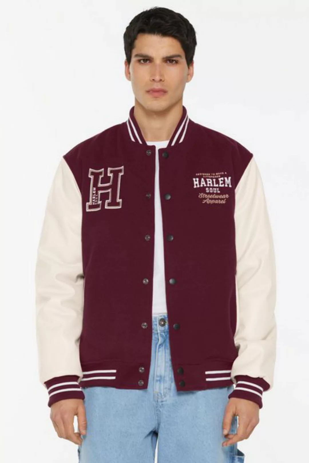 Harlem Soul Collegejacke mit Stickerei günstig online kaufen