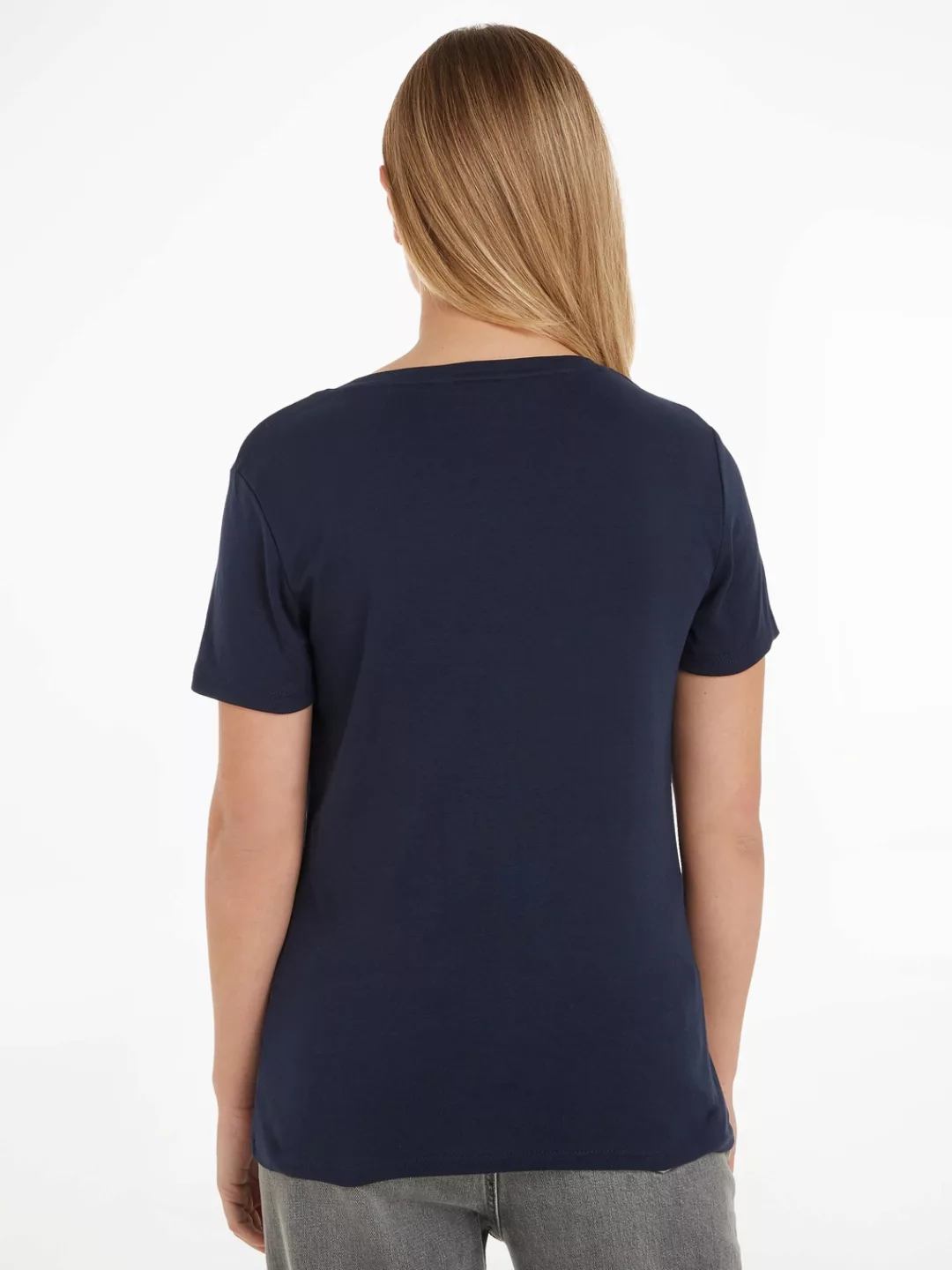 Tommy Hilfiger T-Shirt "SLIM CODY RIB C-NK SS", mit dezenter Tommy Hilfiger günstig online kaufen