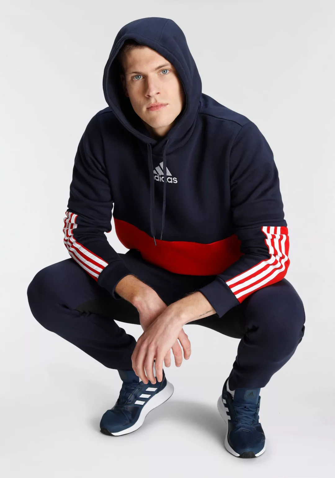 adidas Sportswear Kapuzensweatshirt "ESSENTIALS COLORBLOCK FLEECE HOODIE" günstig online kaufen