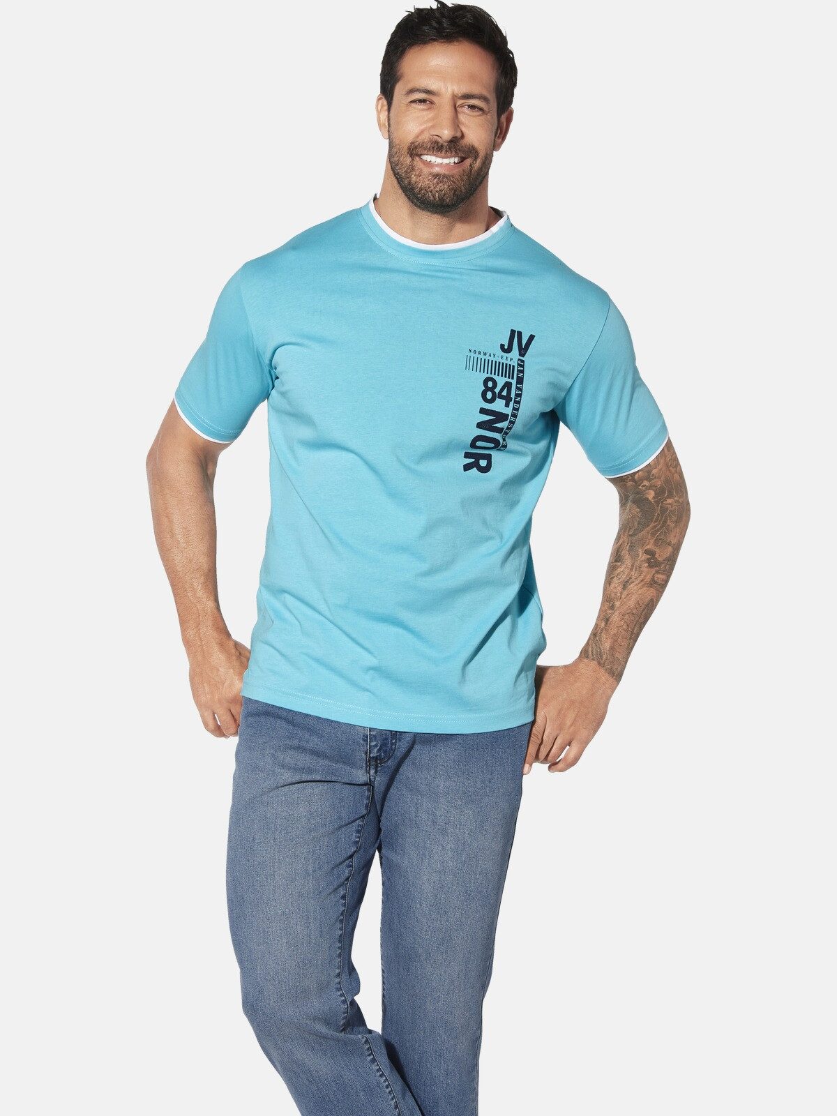 Jan Vanderstorm T-Shirt FLEMMING mit nordischem günstig online kaufen