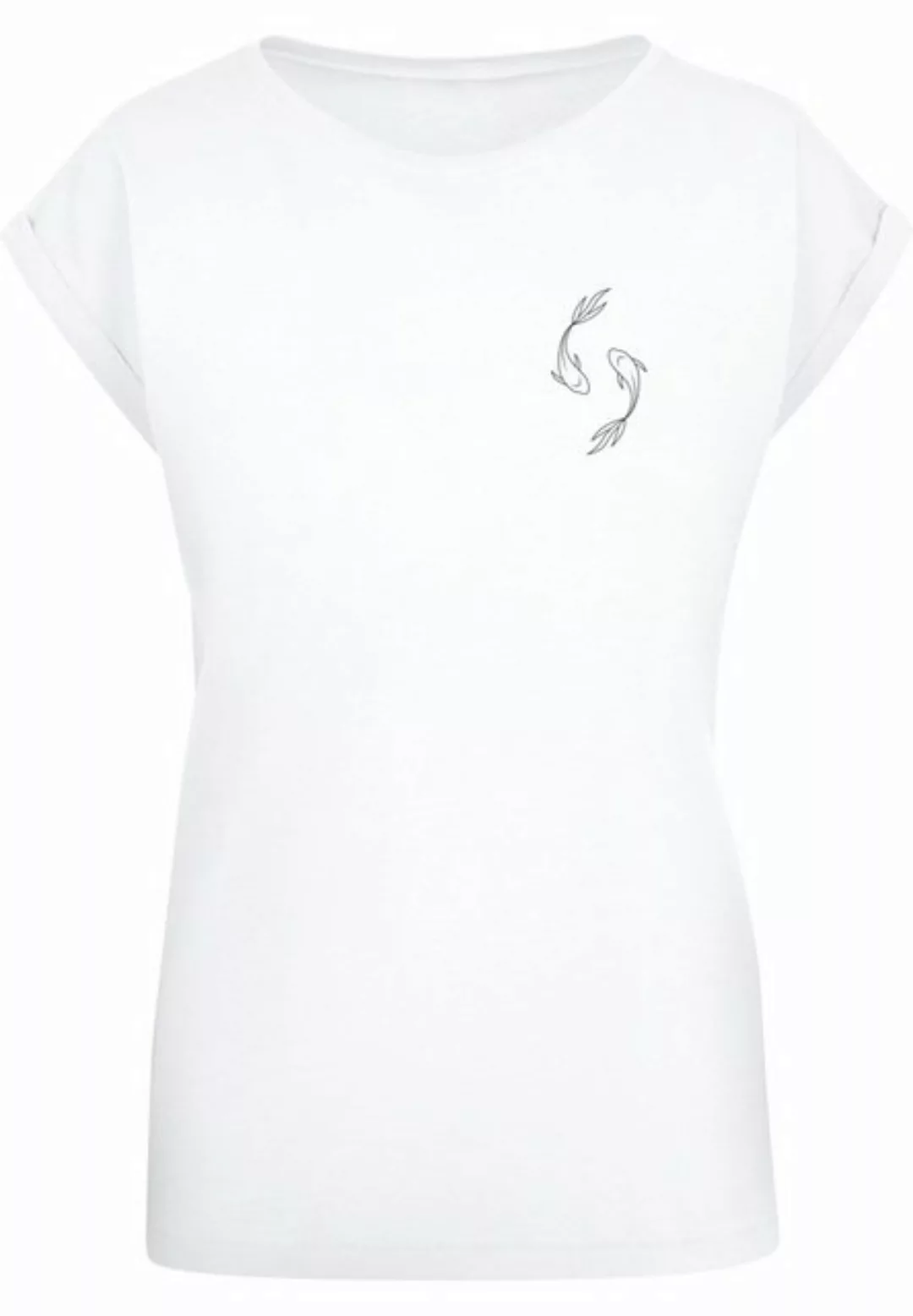 Merchcode T-Shirt Merchcode Damen Ladies Spring - Yin & Jang Fish T-Shirt ( günstig online kaufen