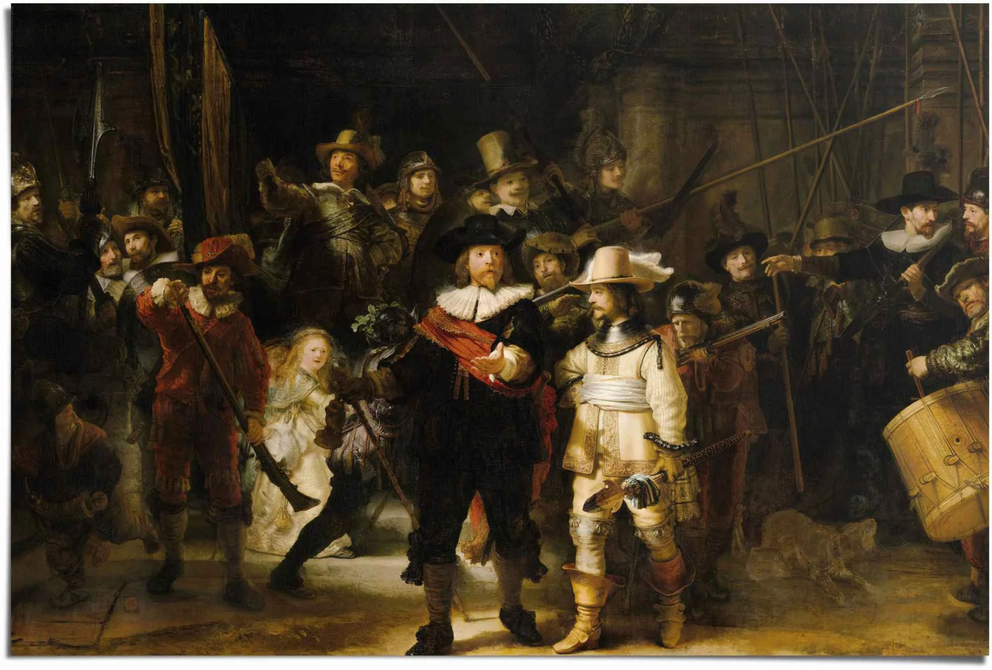 Reinders Poster "Rembrandt Die Nachtwache", (1 St.) günstig online kaufen