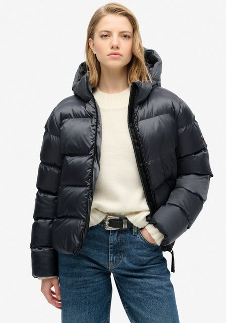 Superdry Steppjacke "HOODED LUXE SPORTS PUFFER", mit Kapuze günstig online kaufen