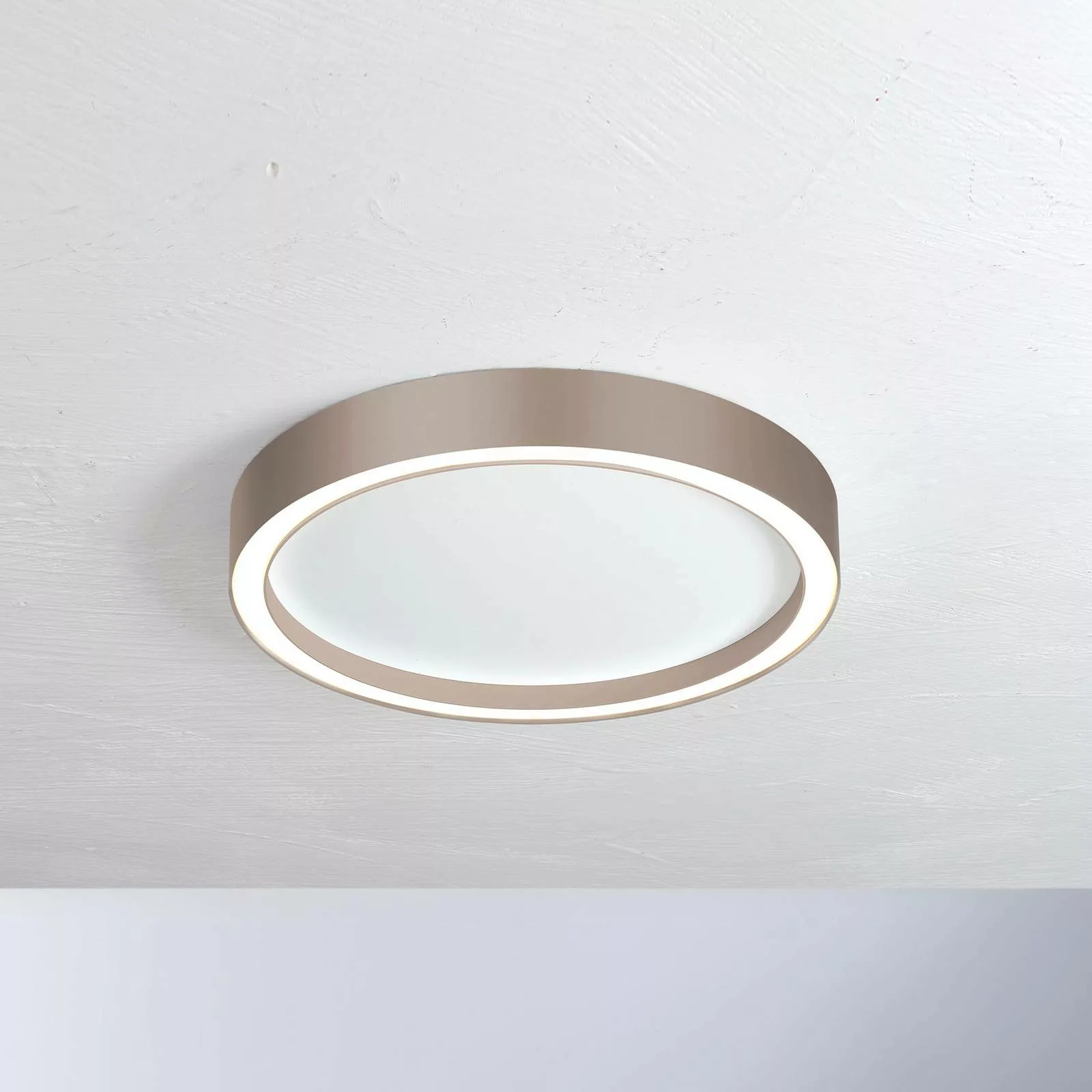 Bopp Aura LED-Deckenleuchte Ø 55cm weiß/taupe günstig online kaufen