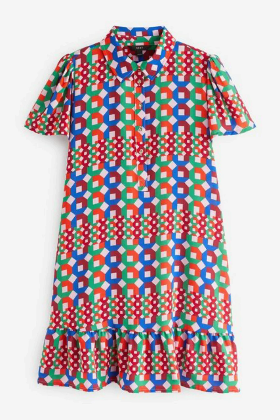 Next Minikleid Kurzärmeliges Mini-Hemdkleid (1-tlg) günstig online kaufen