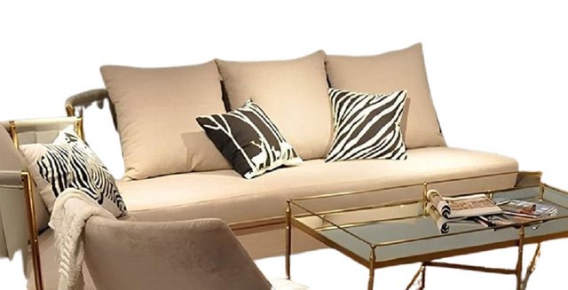 Xlmoebel Sofa Luxuriöses dreisitziges Polsterdesign-Sofa für das Wohnzimmer günstig online kaufen