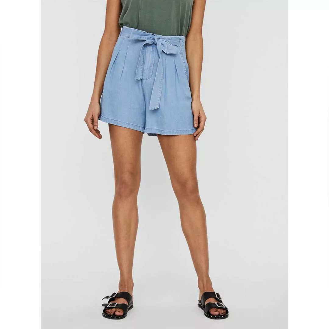 Vero Moda Hohe Taille Loose Summer Shorts Hosen XL Light Blue Denim günstig online kaufen