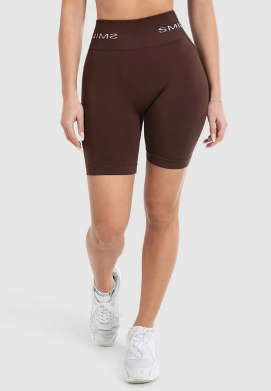 Smilodox Shorts Azura, Seamless Booty Scrunch Radlerhose mit Schriftzug Yog günstig online kaufen