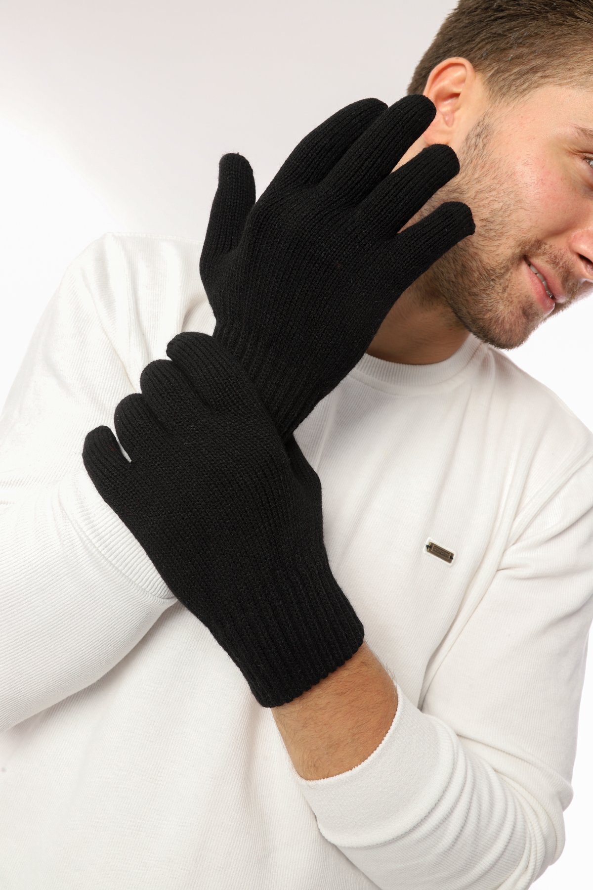 herémood Strickhandschuhe Handschuhe Winterhandschuhe Rippstrick Strickhand günstig online kaufen