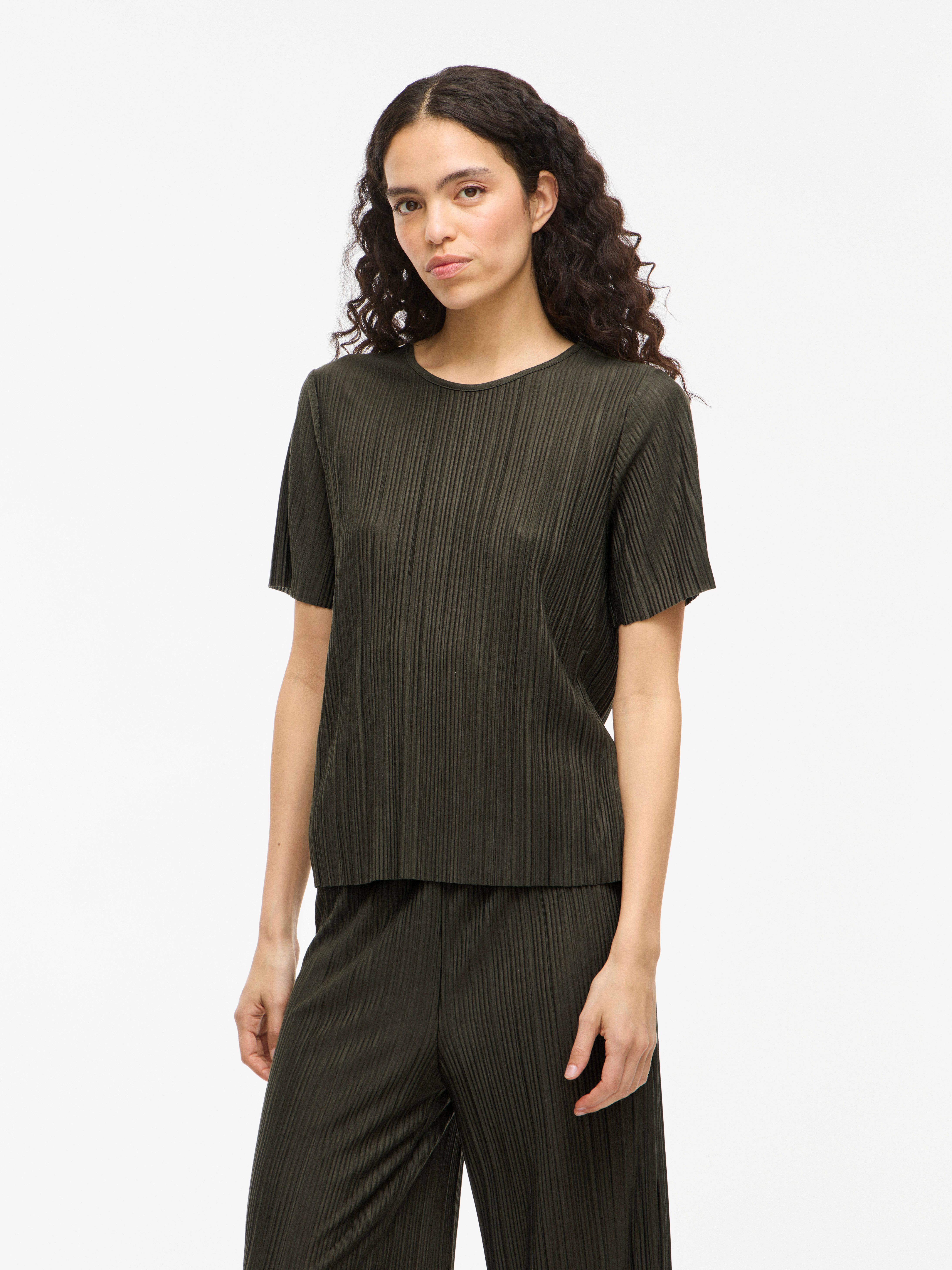 Vila Kurzarmshirt "VIPLISA O-NECK S/S TOP - NOOS" günstig online kaufen