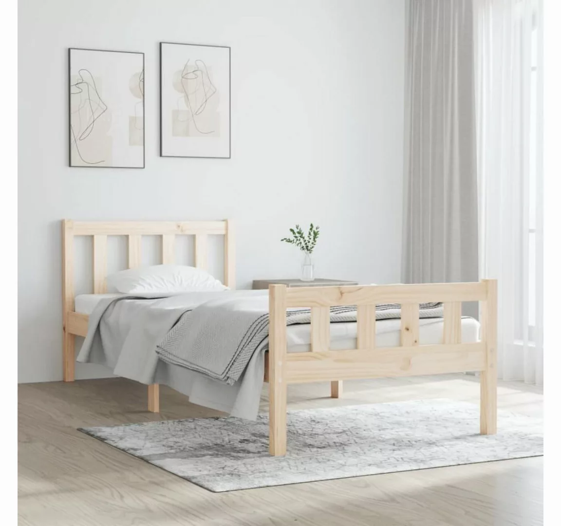 furnicato Bett Massivholzbett 90x190 cm günstig online kaufen