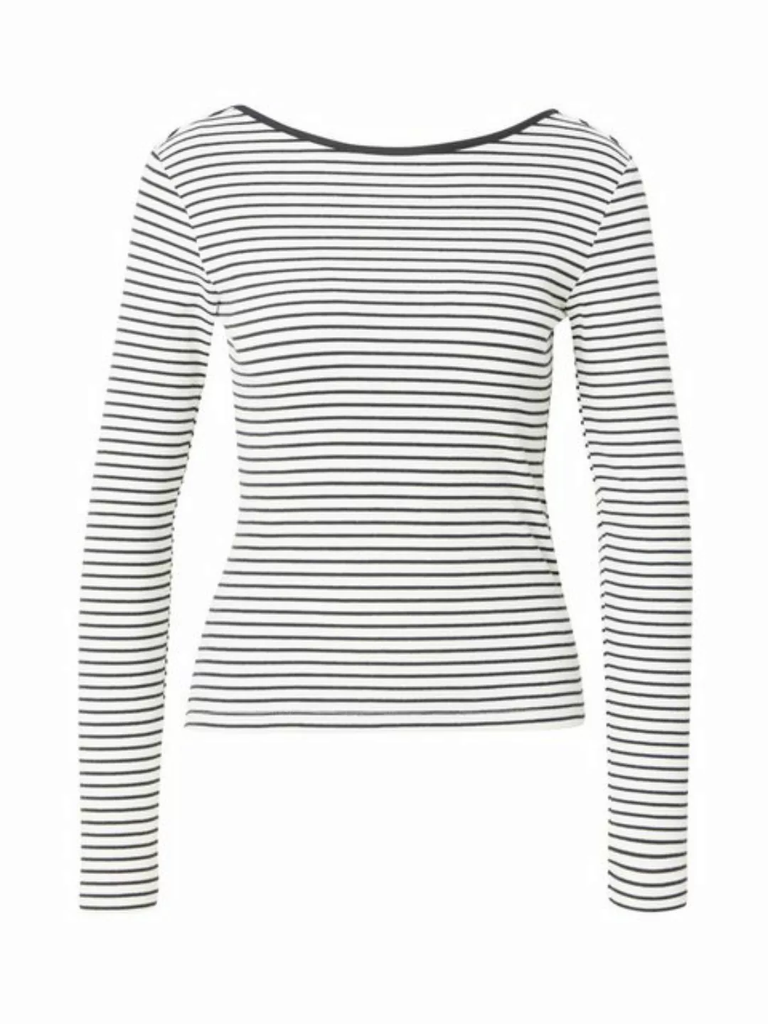 Vero Moda Langarmshirt VMCHLOE STRIPE LS 2WAY SHORT TOP GO NOOS günstig online kaufen