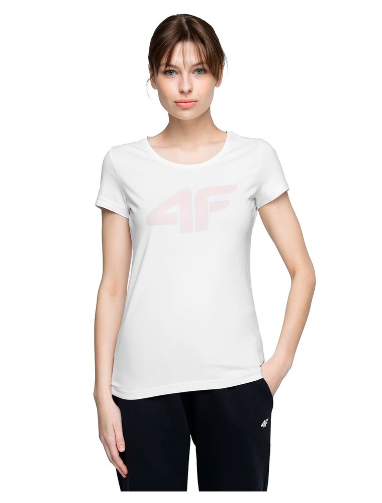 4f Kurzärmeliges T-shirt XS White günstig online kaufen