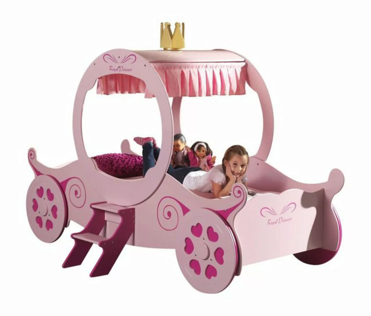 Vipack Kinderbett, (Made in Europe), Bett "Kutsche" günstig online kaufen
