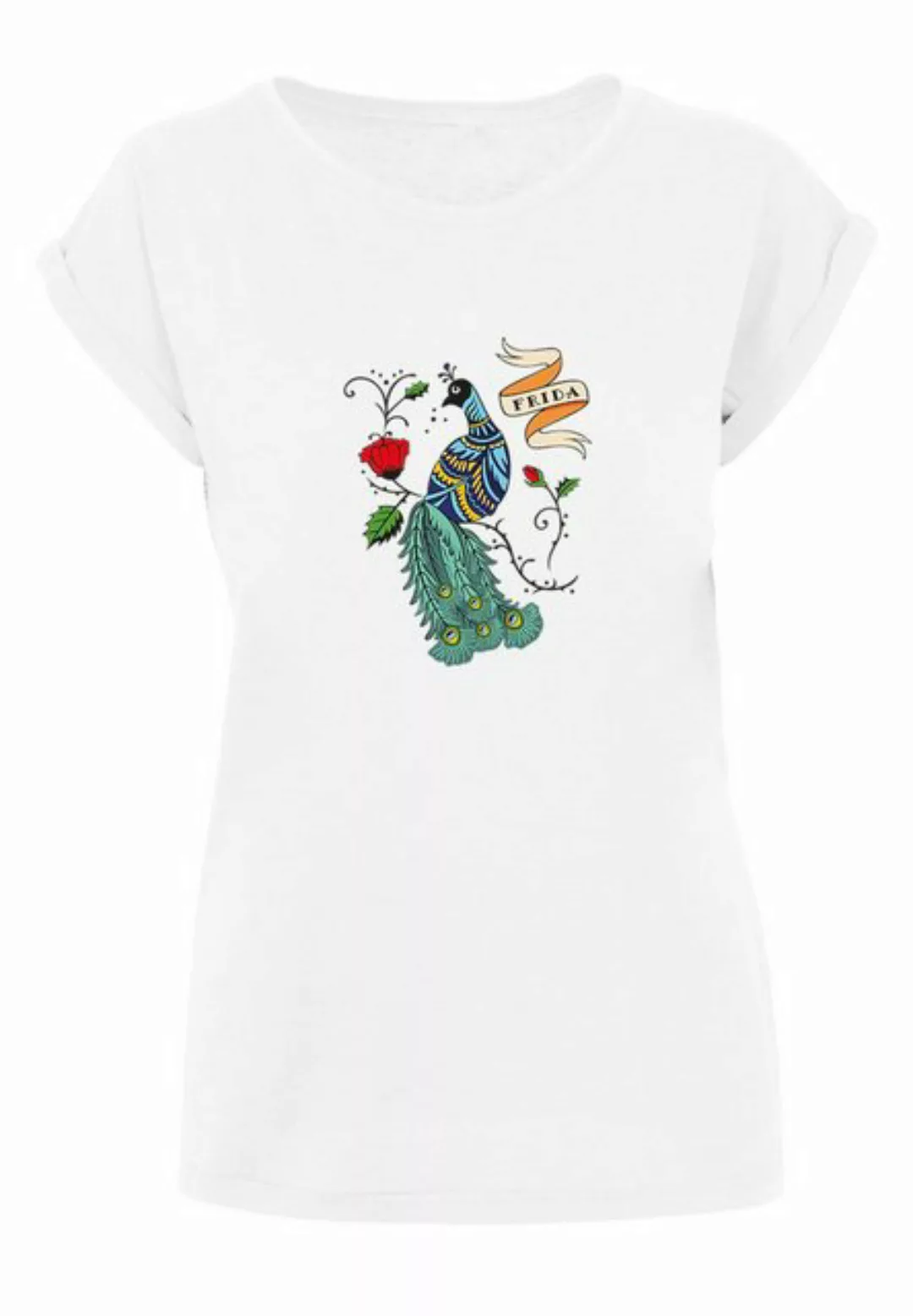 Merchcode T-Shirt Merchcode Damen Ladies Frida Kahlo Bird T-Shirt (1-tlg) günstig online kaufen