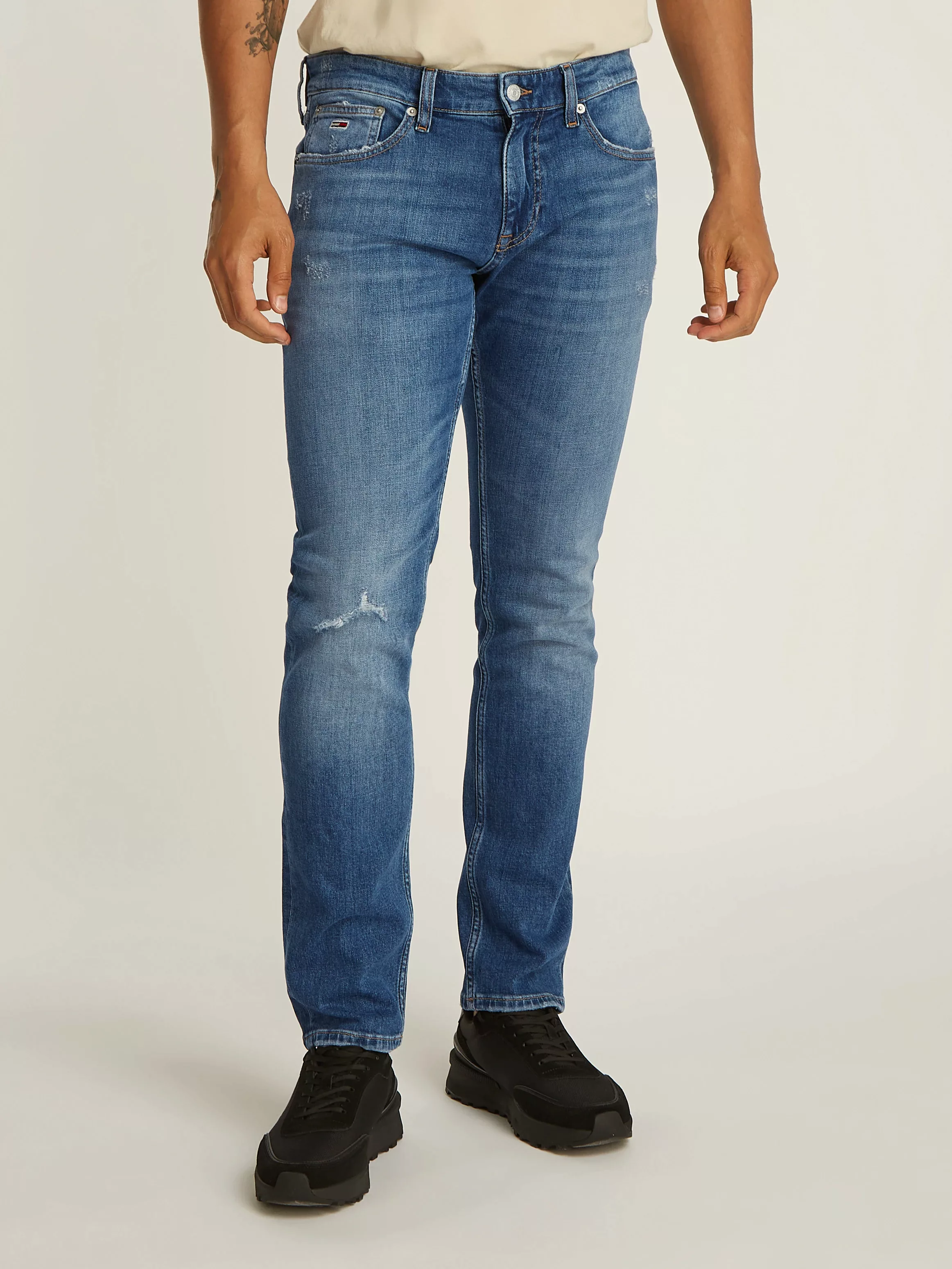 Tommy Jeans Slim-fit-Jeans "Scanton Slim Denim", mit Logostickereien günstig online kaufen