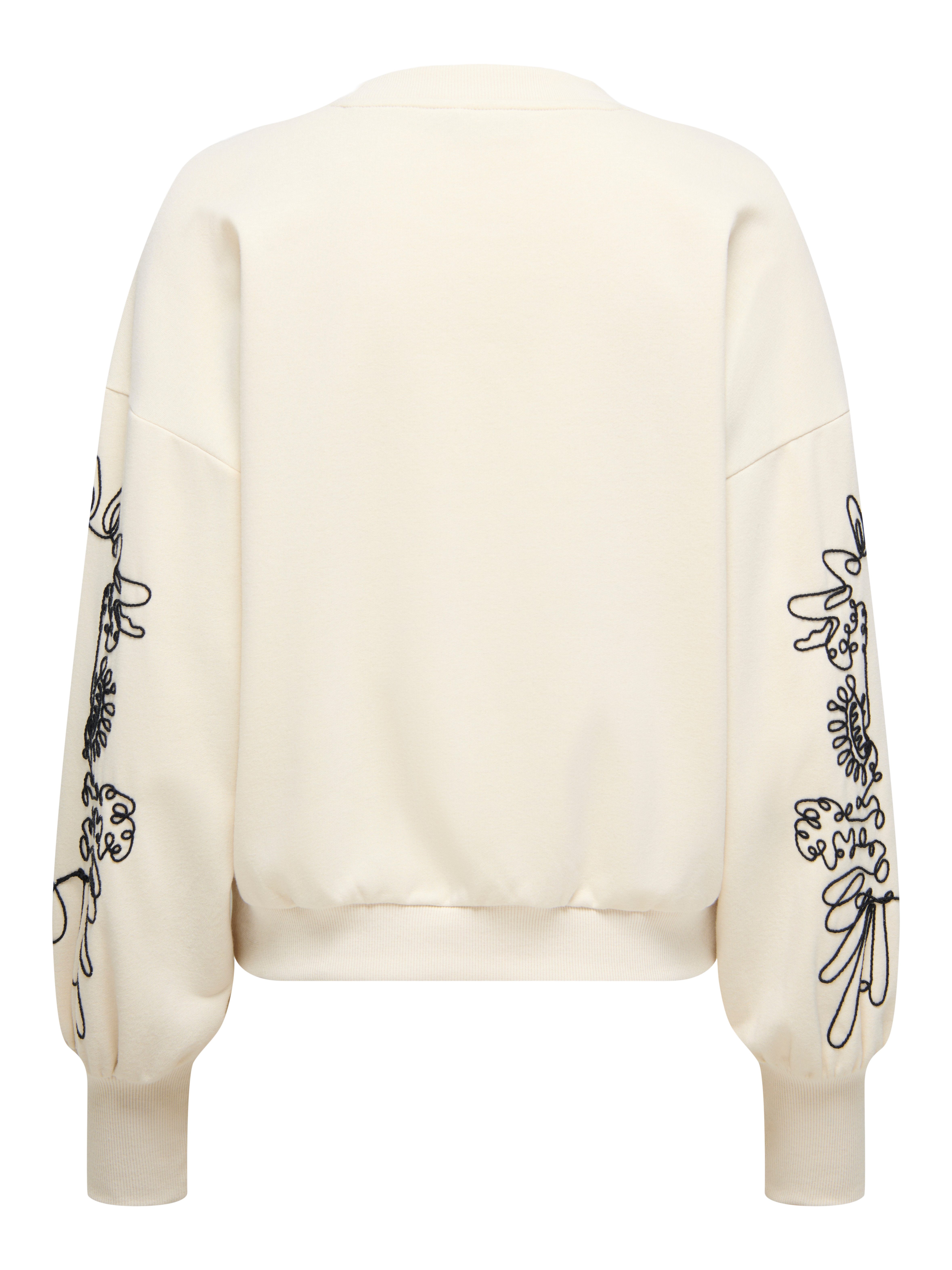 ONLY Sweatshirt ONLBROOKE L/S O-NECK DETAIL günstig online kaufen