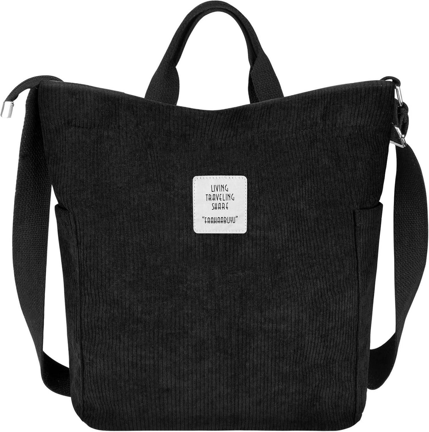LuxusKollektion Schultertasche Damen Kord Groß Handtasche günstig online kaufen