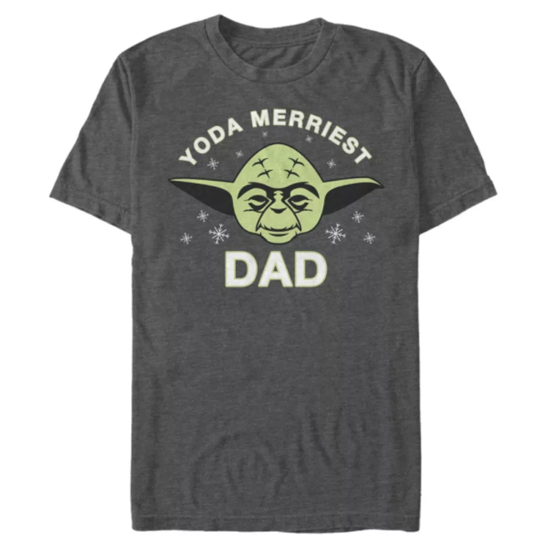 Star Wars - Classic Yoda Merriest Dad - Vatertag - Männer T-Shirt günstig online kaufen
