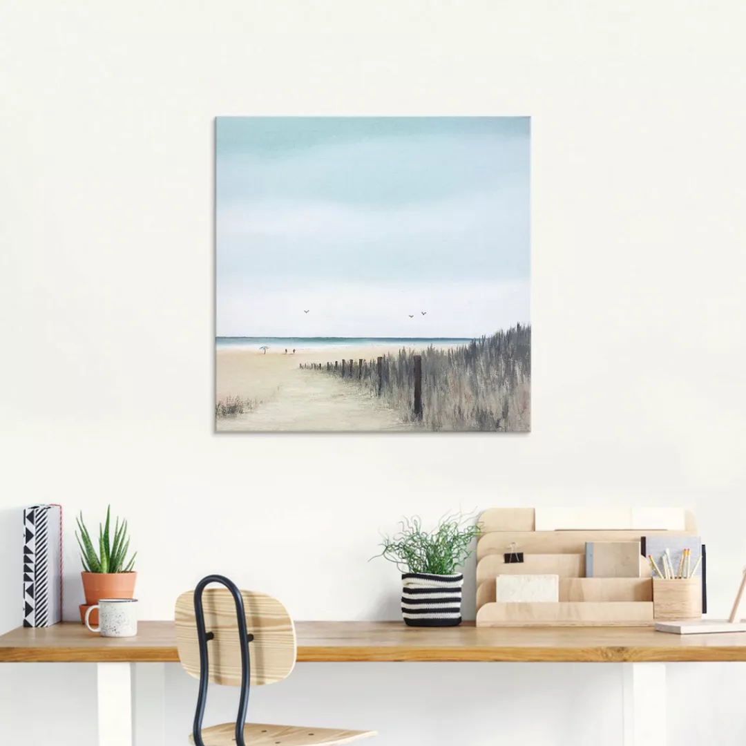 Artland Glasbild »Sonniger Morgen I«, Strand, (1 St.), in verschiedenen Grö günstig online kaufen