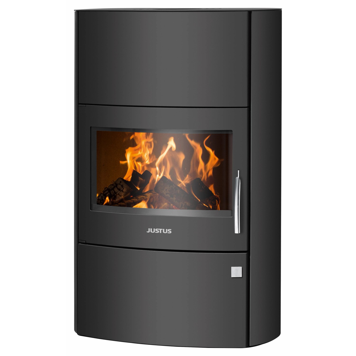 Justus Kaminofen Agero W+ Stahl Schwarz 7 kW EEK: A+ günstig online kaufen