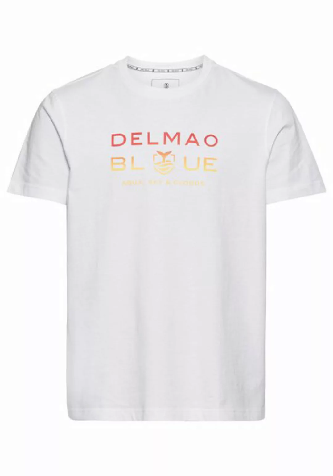 DELMAO T-Shirt Kurzarm, bedruckt, Rundhals, aus 100% Baumwolle günstig online kaufen