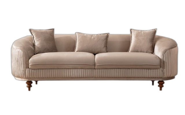 Xlmoebel 3-Sitzer Beige Dreisitzer Design Couch Polster Moderne Sitz Neu Mö günstig online kaufen