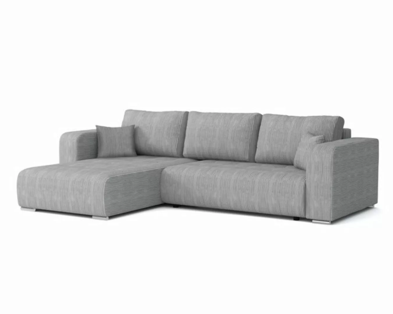 Deine Möbel 24 Wohnlandschaft CARACAS 288 cm breit Ecksofa Sofa Wohnzimmer günstig online kaufen