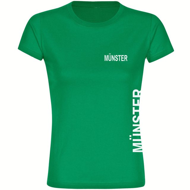 multifanshop T-Shirt Damen Münster - Brust & Seite - Frauen günstig online kaufen