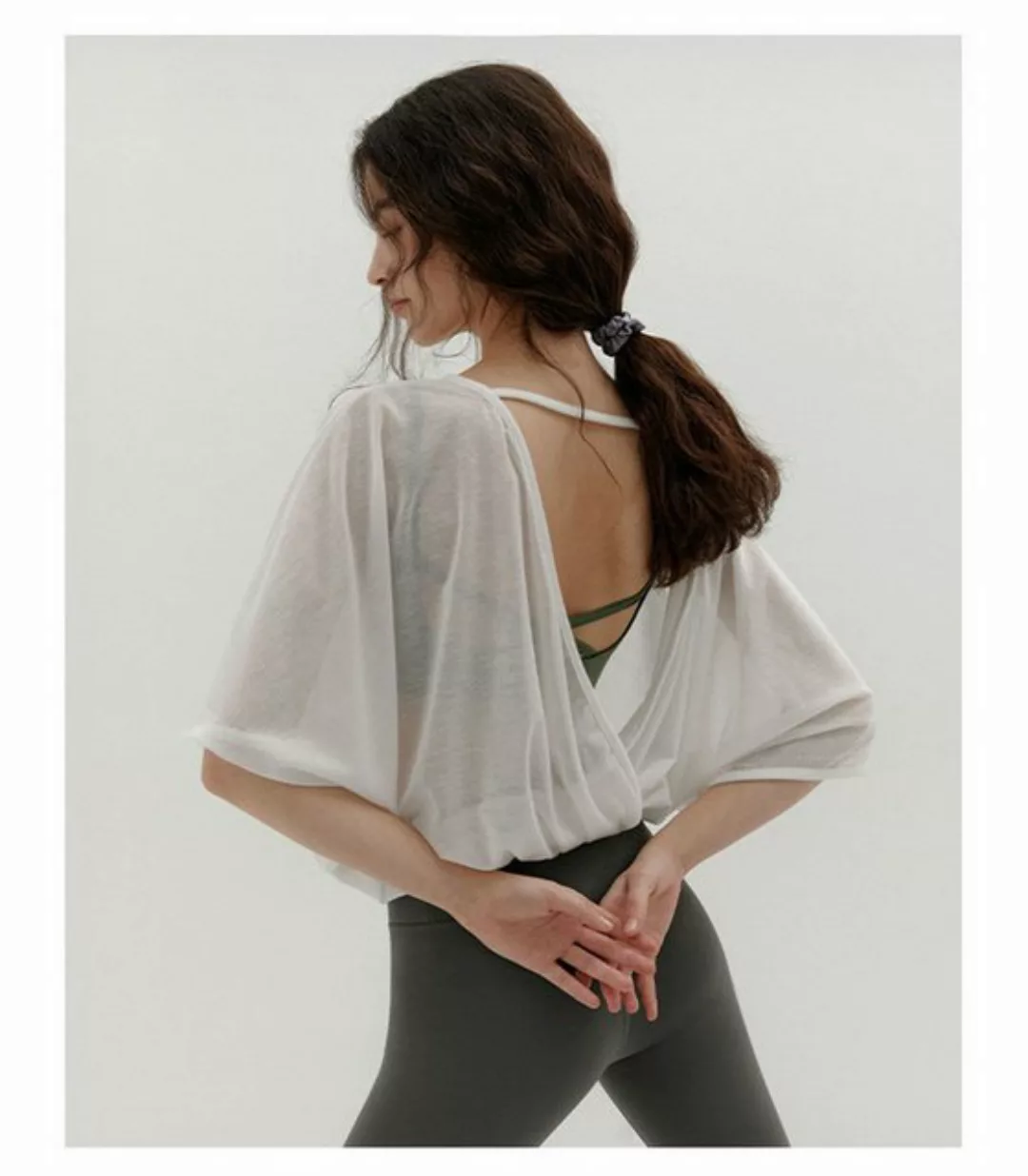 RUZU UG Blusentop Shirtbluse Sportliche Sonnenschutz-Shorts für Yoga günstig online kaufen