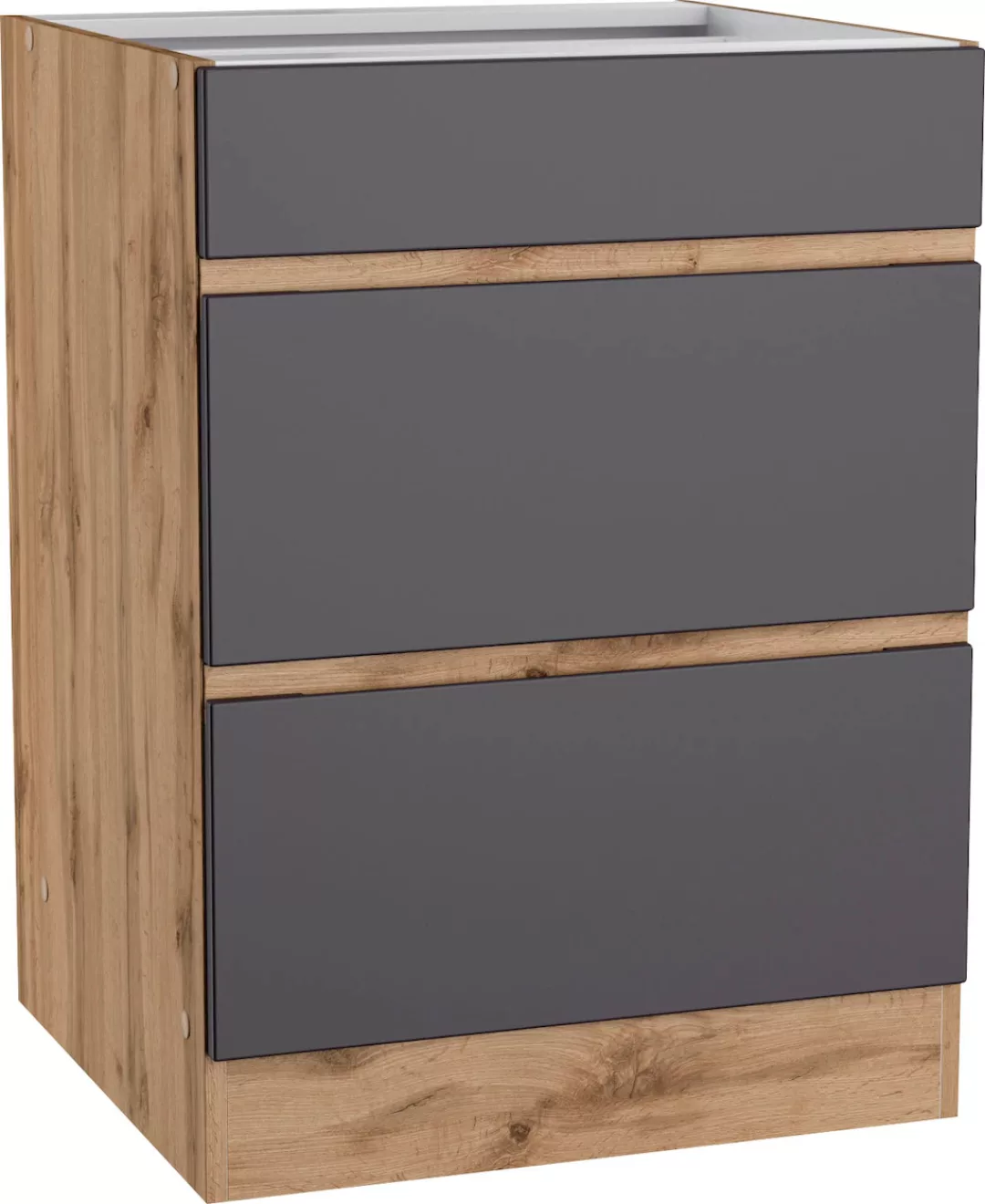 KOCHSTATION Unterschrank "KS-Riesa", Breite 60 cm, MDF-Fronten günstig online kaufen