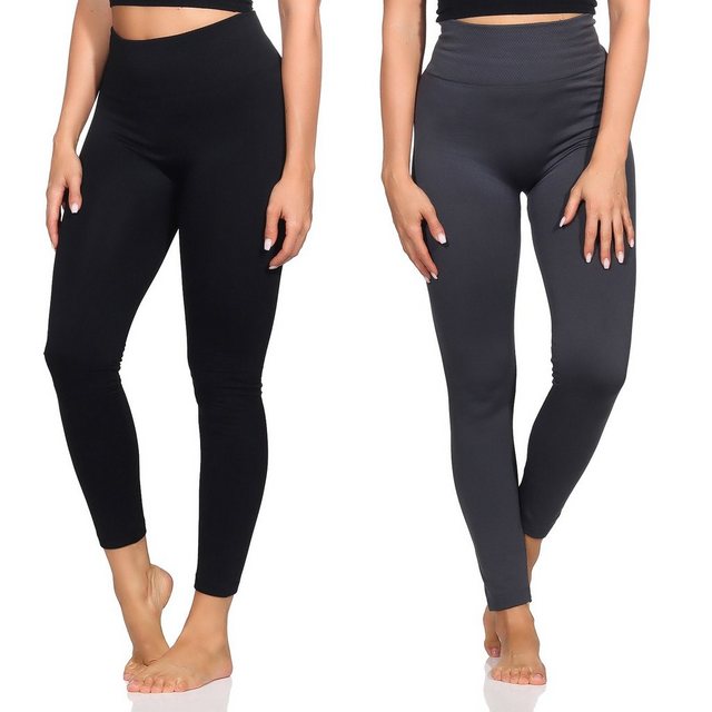 Aurela Damenmode Thermoleggings Damenleggings leicht angeraute Thermoleggin günstig online kaufen