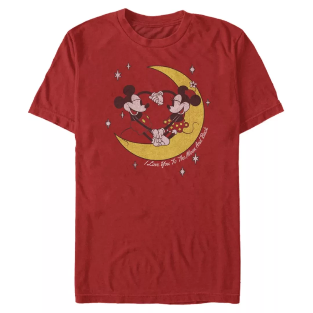 Disney Classics - Micky Maus - Micky & Minnie To The Moon - Männer T-Shirt günstig online kaufen