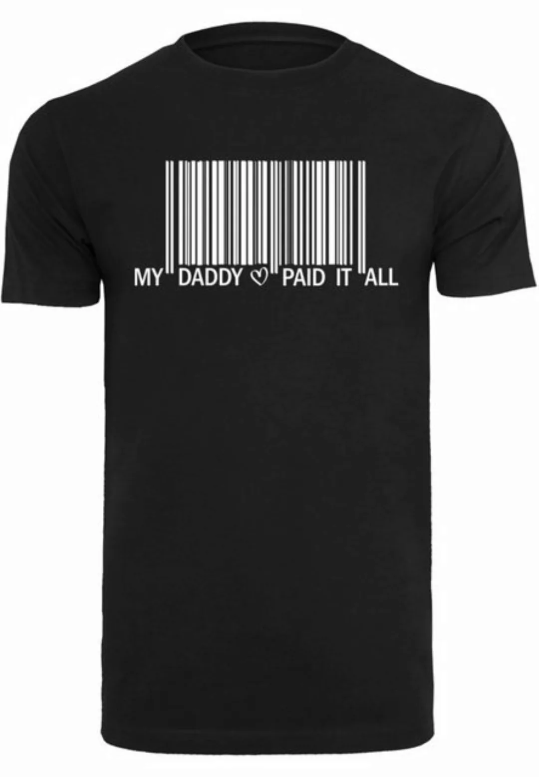 Merchcode T-Shirt Merchcode Herren Dad Pay Barcode T-Shirt Round Neck (1-tl günstig online kaufen