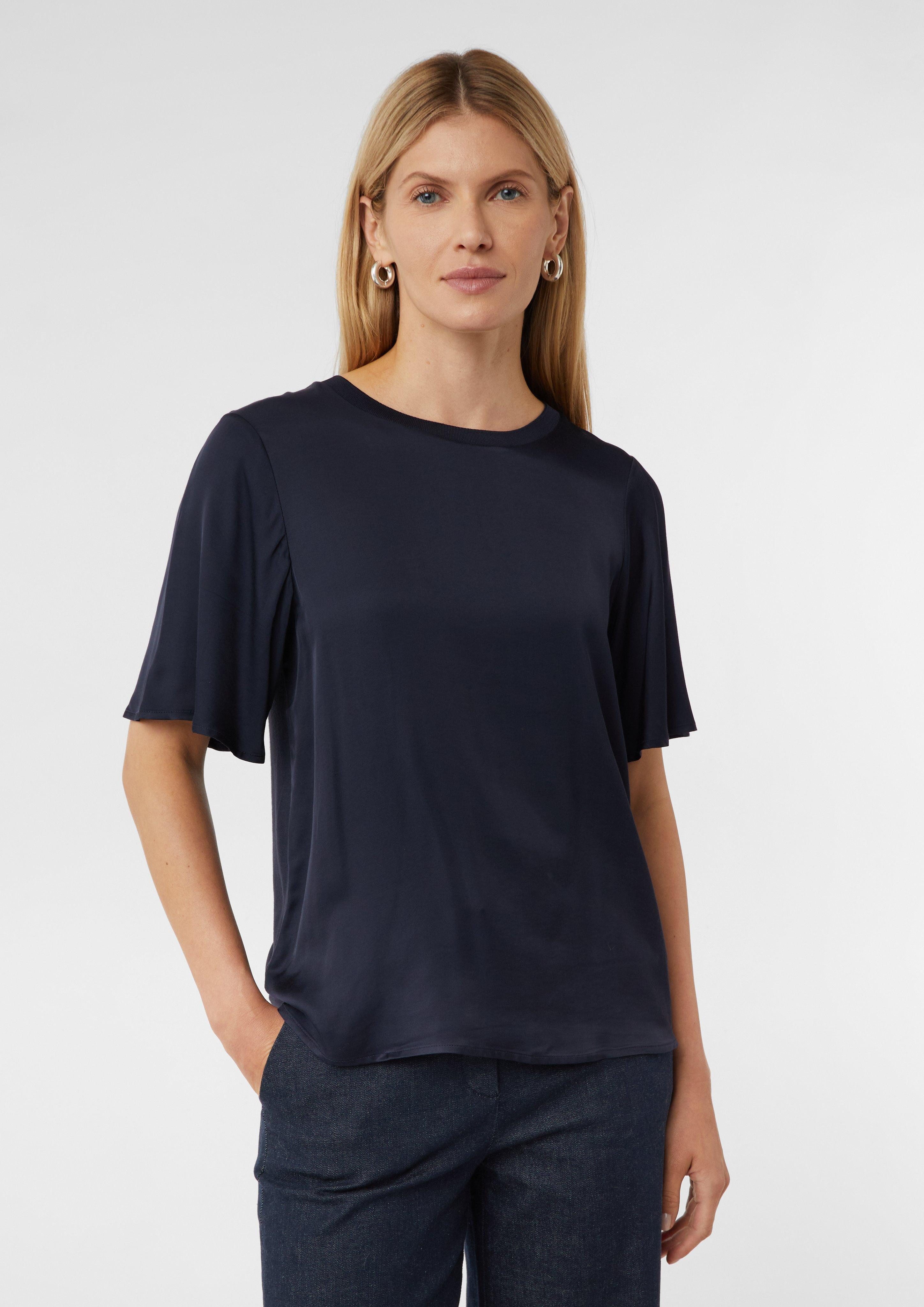 Comma Shirttop Blusenshirt im Materialmix günstig online kaufen