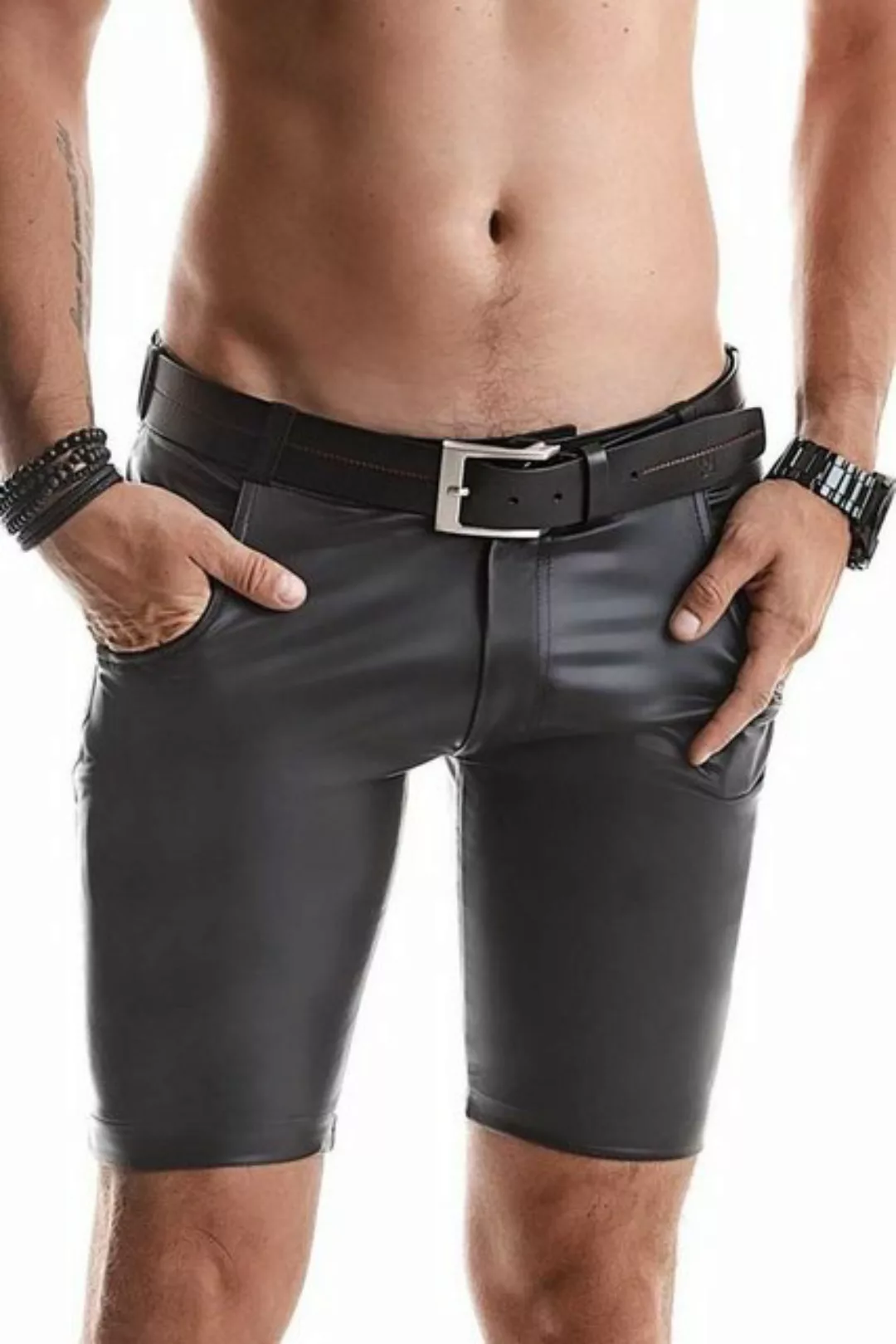 Regnes Fetish Planet Shorts Herren Shorts Vito schwarz dehnbar M (1-tlg) günstig online kaufen