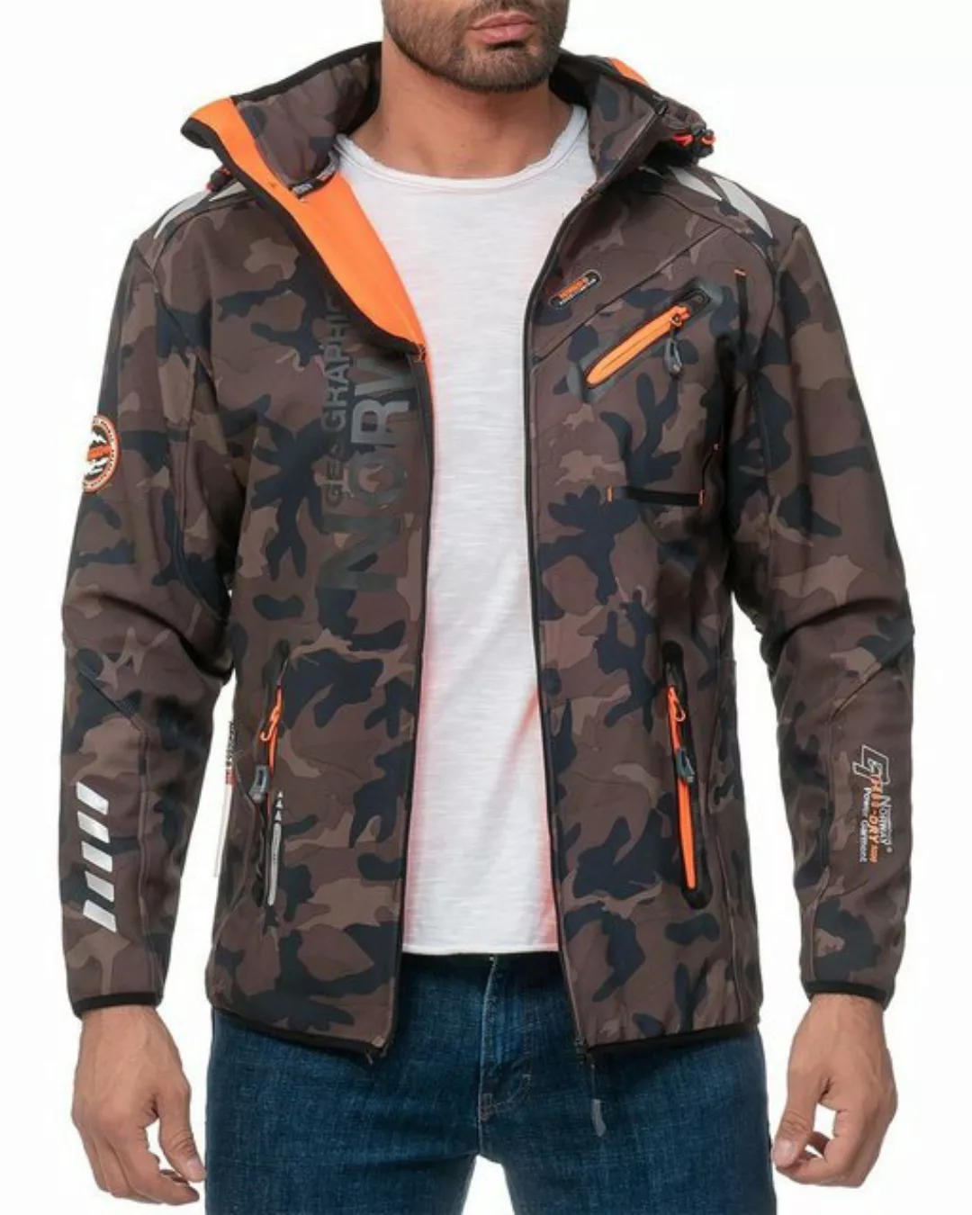 Geographical Norway Softshelljacke Herren Outdoor Jacke baroyaute Camo - Bl günstig online kaufen