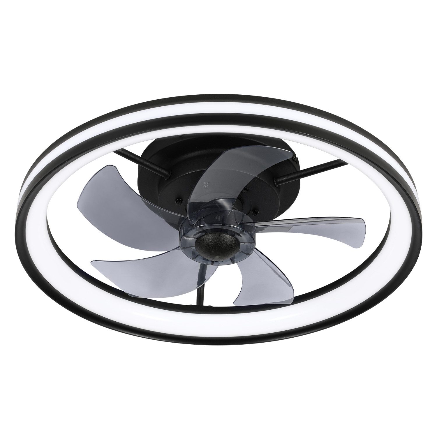 Clanmacy Deckenventilator Deckenventilator Dimmbar mit Beleuchtung günstig online kaufen