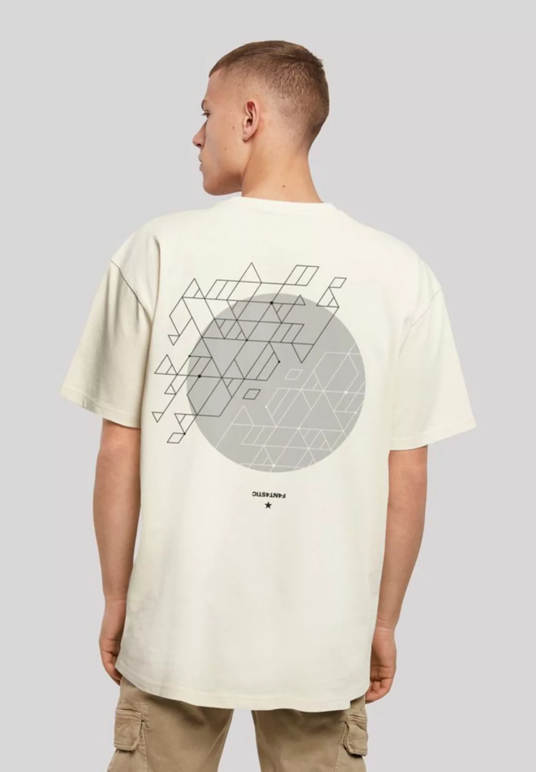 F4NT4STIC T-Shirt "Geometric Grau", Print günstig online kaufen