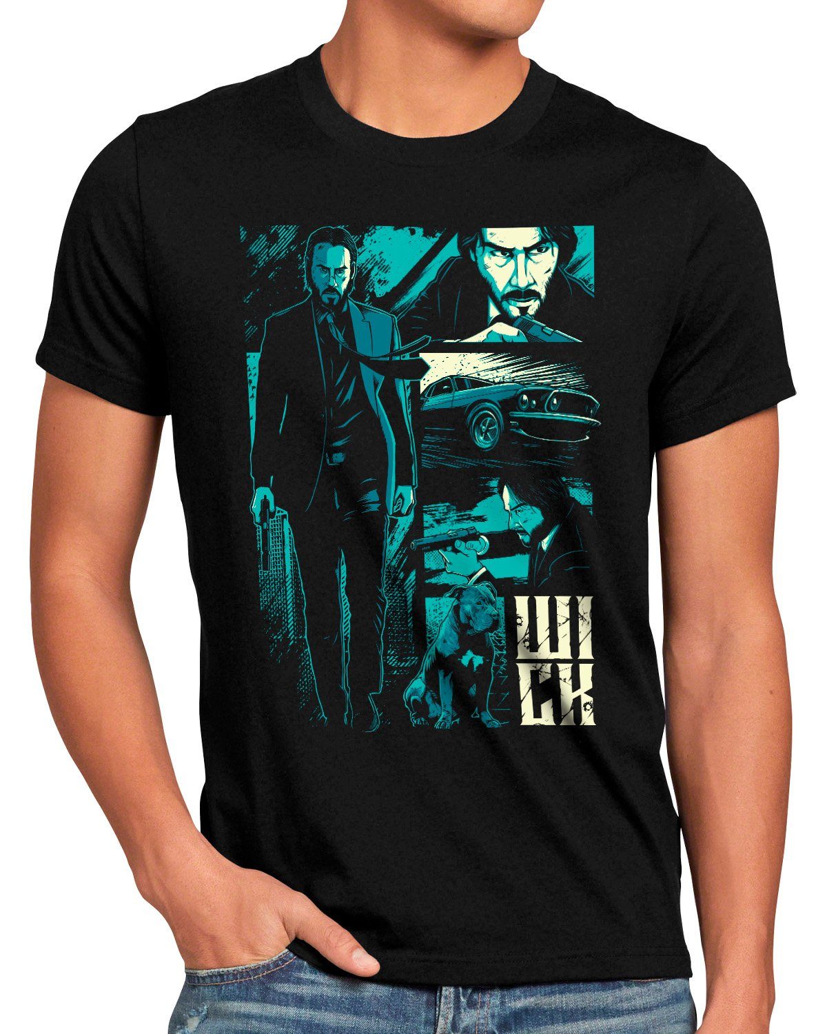 style3 T-Shirt Get Him john wick günstig online kaufen