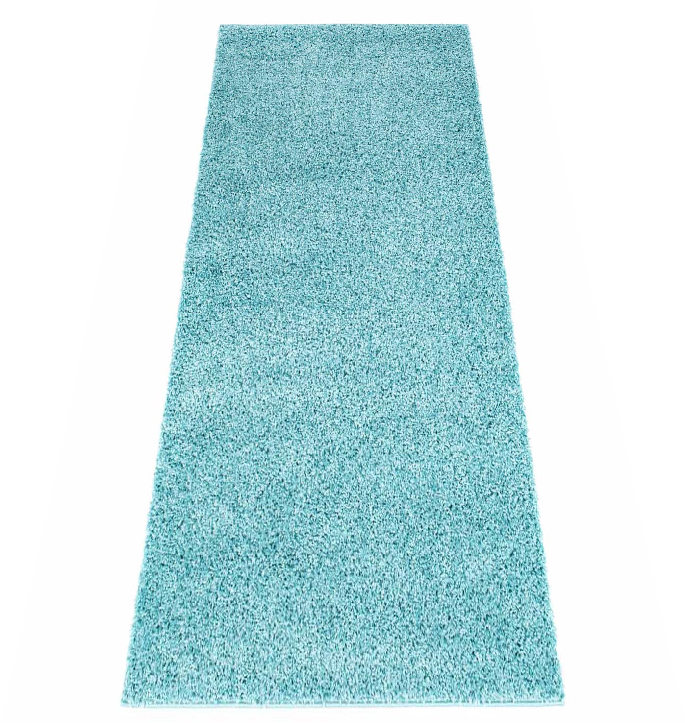 Carpet City Hochflor-Läufer »Shaggi uni 500«, rechteckig, 30 mm Höhe, Shagg günstig online kaufen