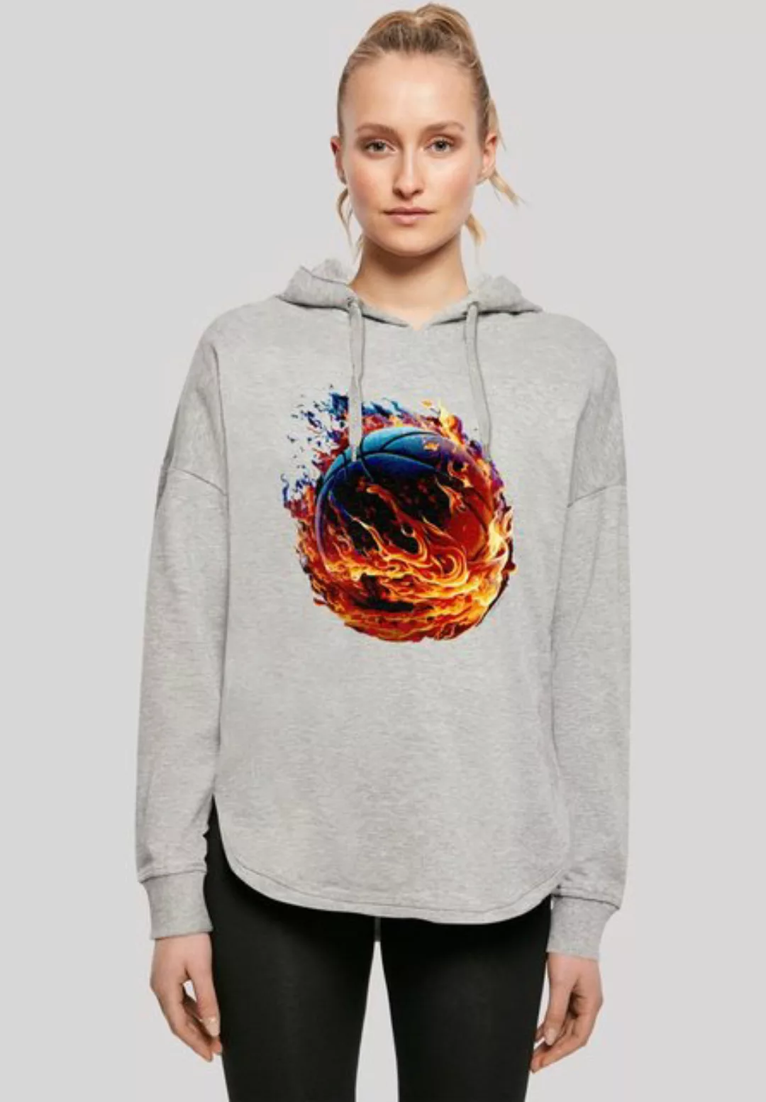 F4NT4STIC Kapuzenpullover Basketball On Fire Sport OVERSIZE HOODIE Print günstig online kaufen