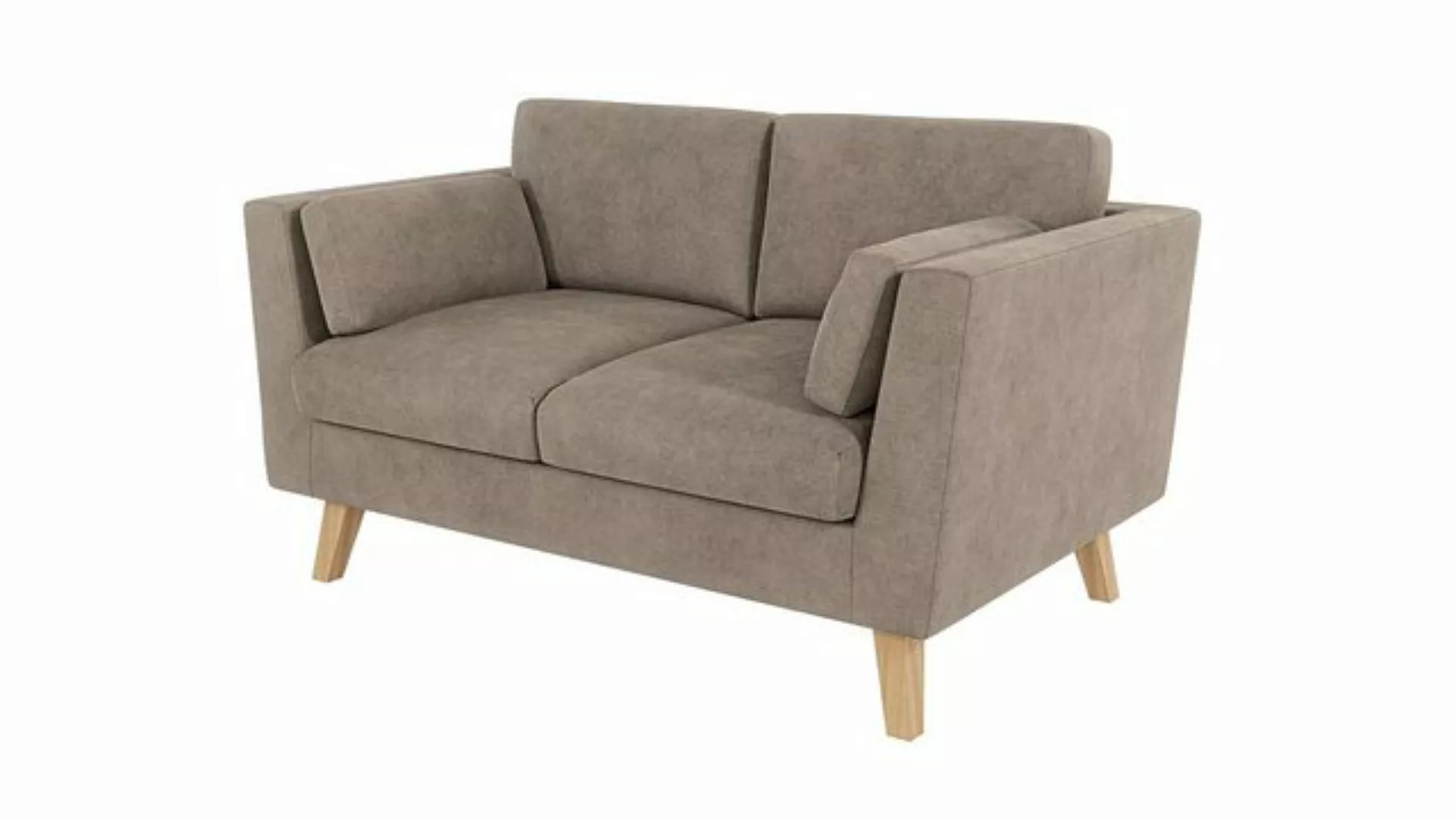 S-Style Möbel 2-Sitzer Sofa mit Holzfüßen im skandinavischen Stil Angeles, günstig online kaufen