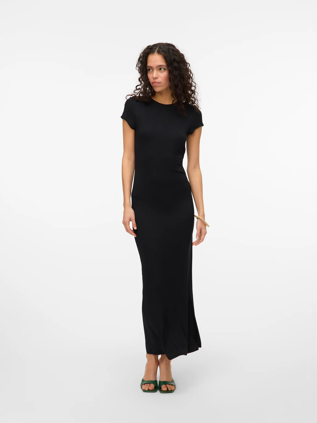 Vero Moda Maxikleid "VMSAANVI SS O-NECK ANKLE DRESS VMA NOOS" günstig online kaufen